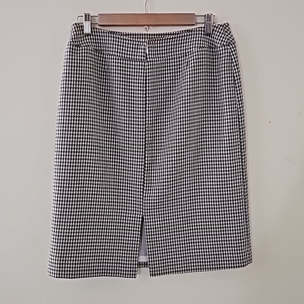Tahari Arthur S Lavine Houndstooth Skirt Size 8 - Picture 2 of 6